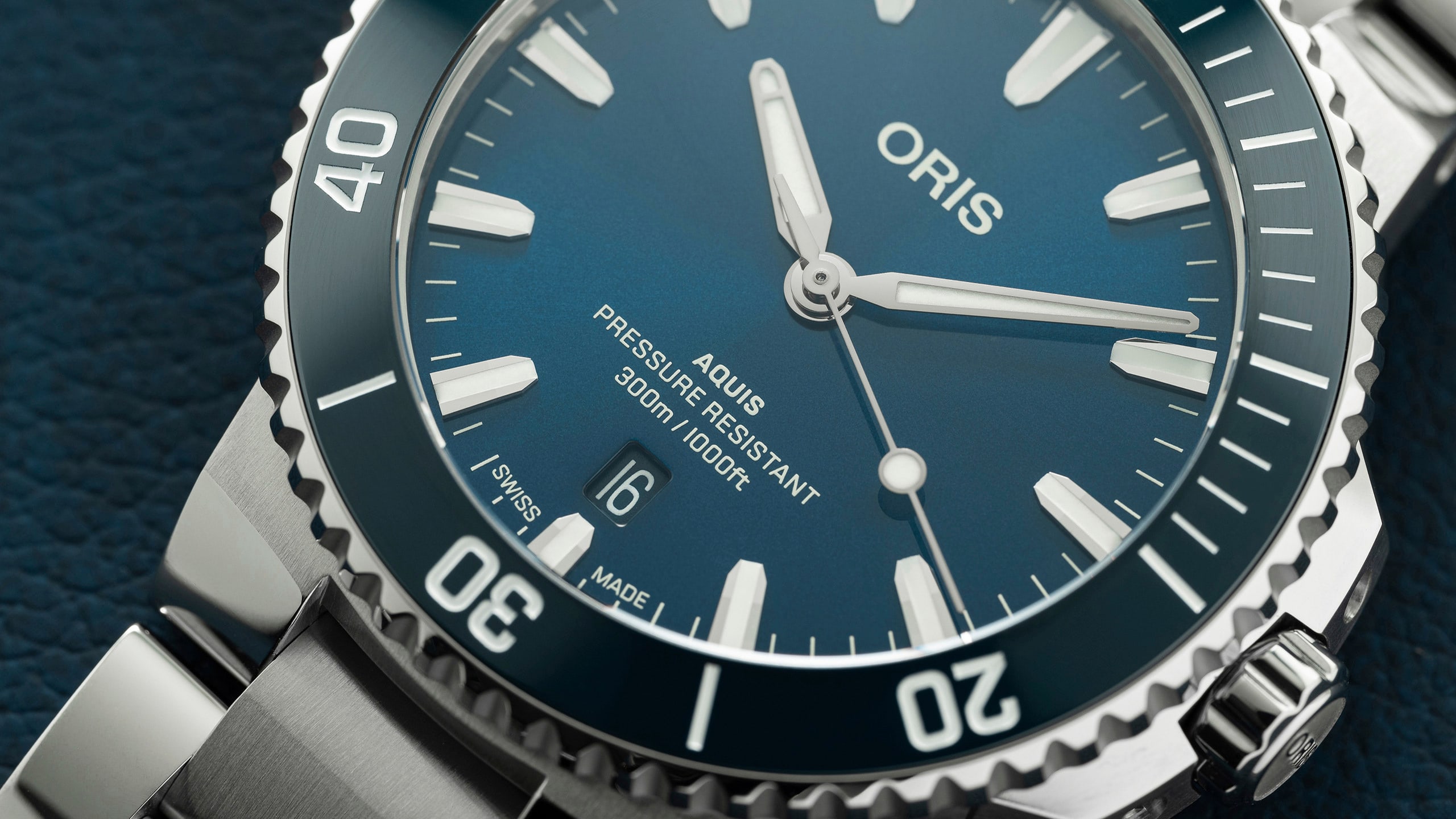 オシクレー品 ORIS オリス 時計 アクイスデイト・レリーフ 01 733 7730 4153